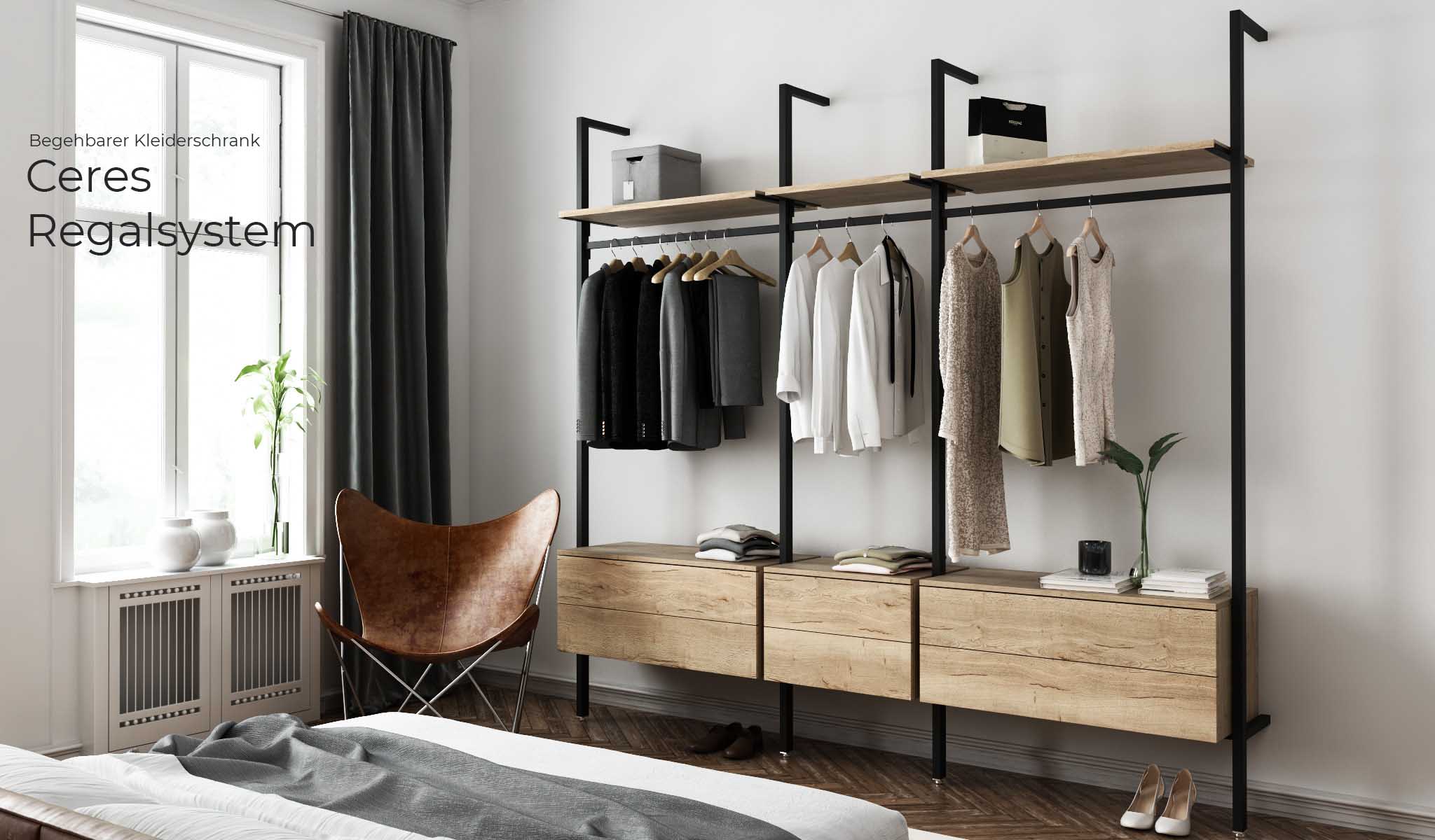 regalsysteme ankleide - begehbarer kleiderschrank